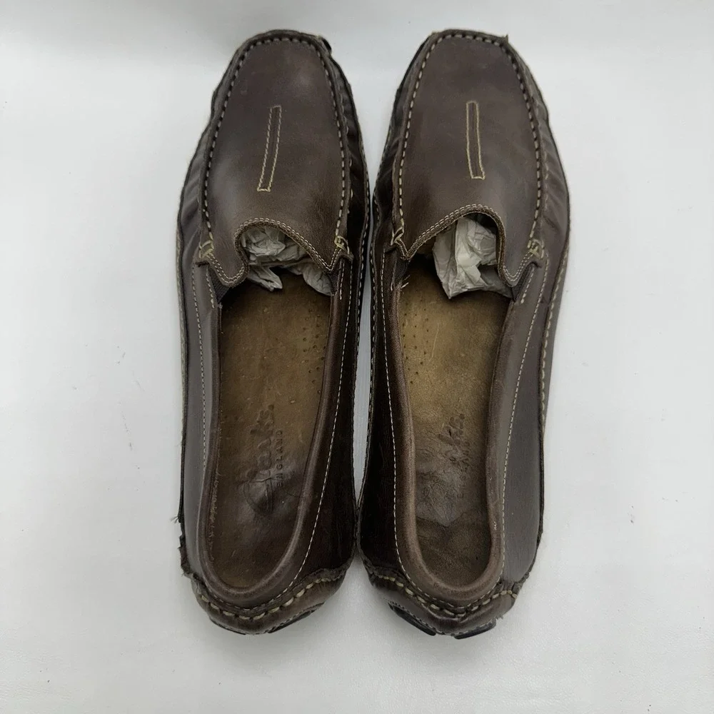 Clarks England‎ Mansell Men's Shoes Size 11 M Brown Leather Driving Loafers